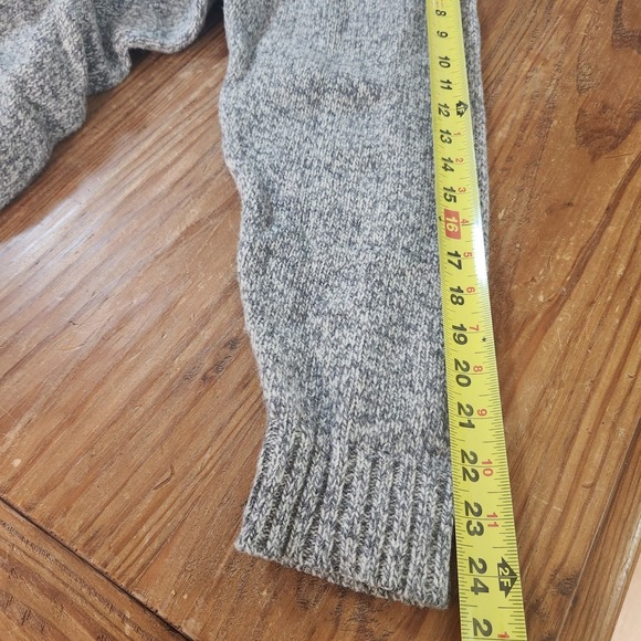 Peter James Pure New Shetland Wool Gray Heather 1/4 Zip Mock Neck‎ Sweater XXL - Picture 10 of 13